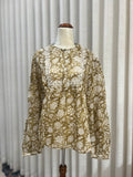 full sleeve green printed top